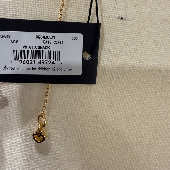 Rare Kate Spade What A Snack Necklace - Picture 7 of 8